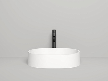 Раковина из искусственного камня S-Stone Salini GLORIA 1102211M 60х40 накладная цвет белый без отверстий под смеситель